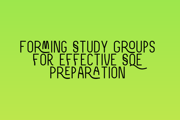 Featured image for Forming Study Groups for Effective SQE Preparation