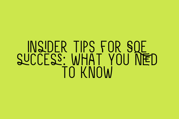 Featured image for Insider tips for SQE success: What you need to know